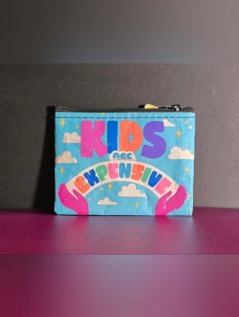 Kids Are Expensive Blue Q Coin Purse